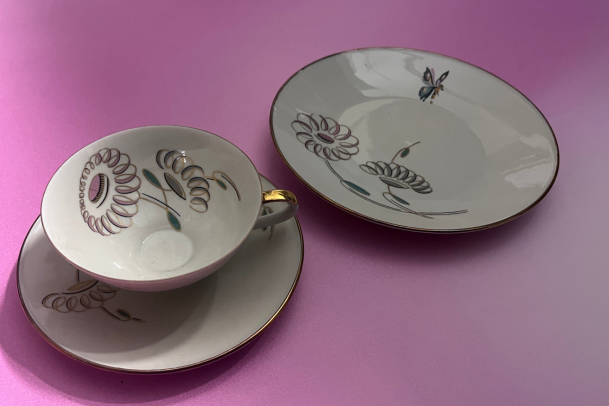 Bavaria-collectible tea-set with a lovely spring decor